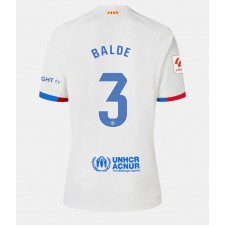 Barcelona Alejandro Balde #3 Bortatröja Dam 2023-24 Korta ärmar